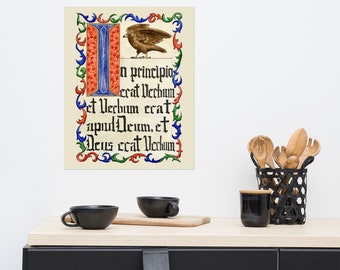 The Gospel of John Illuminated Manuscript - Poster
