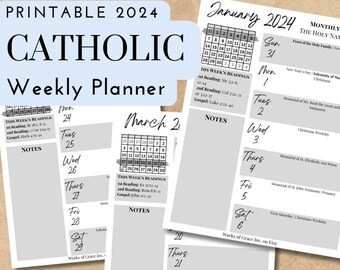 2025 Printable Catholic Monthly Calendar Liturgical Calendar With Feast ...