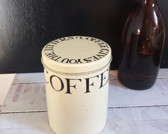 vintage coffee tin can