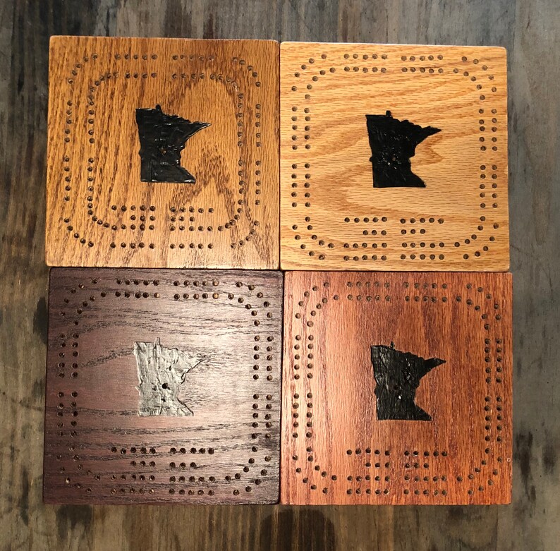 Square Cribbage Board Etsy