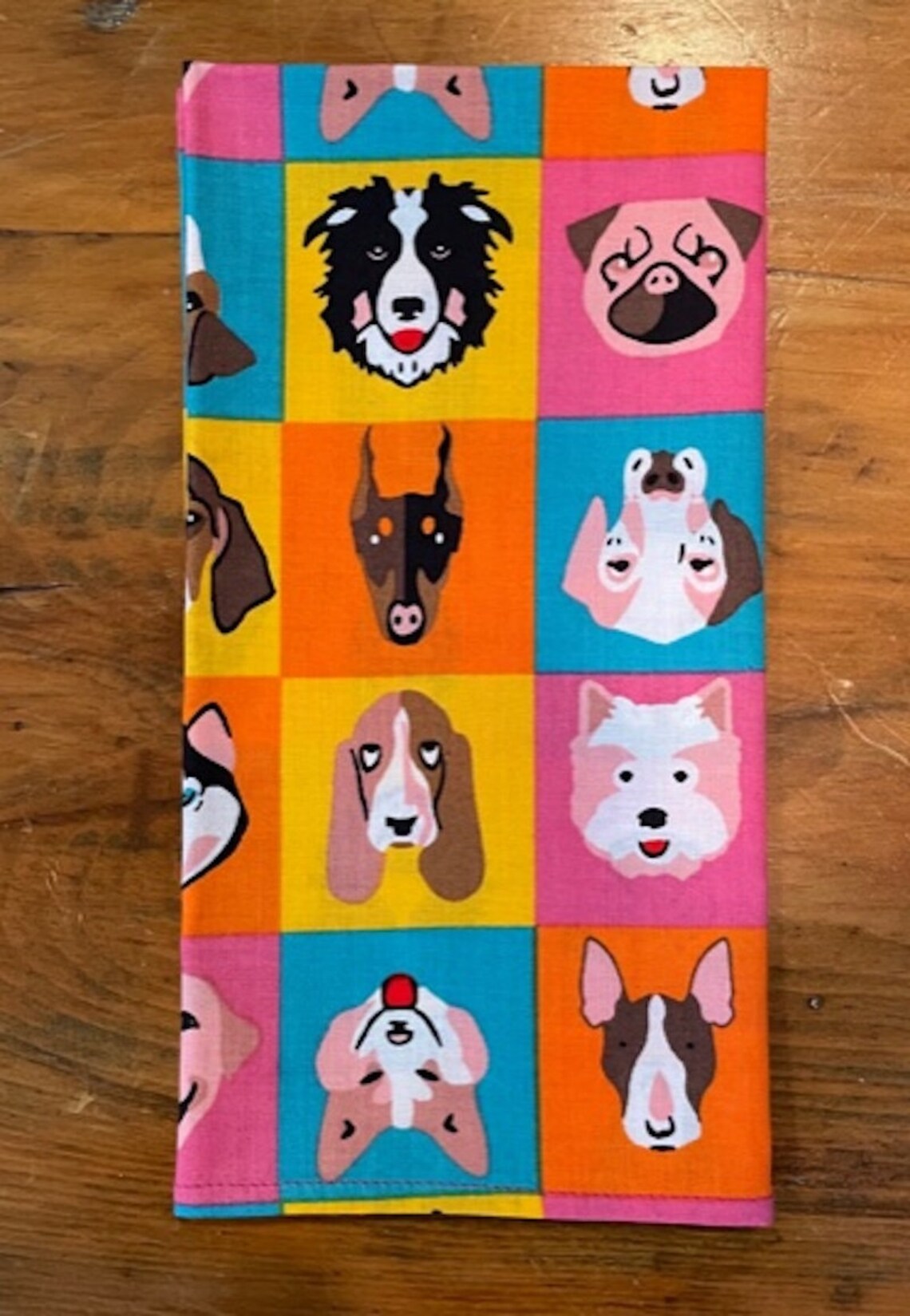Dog Print Cloth Napkins Set of 4 Etsy