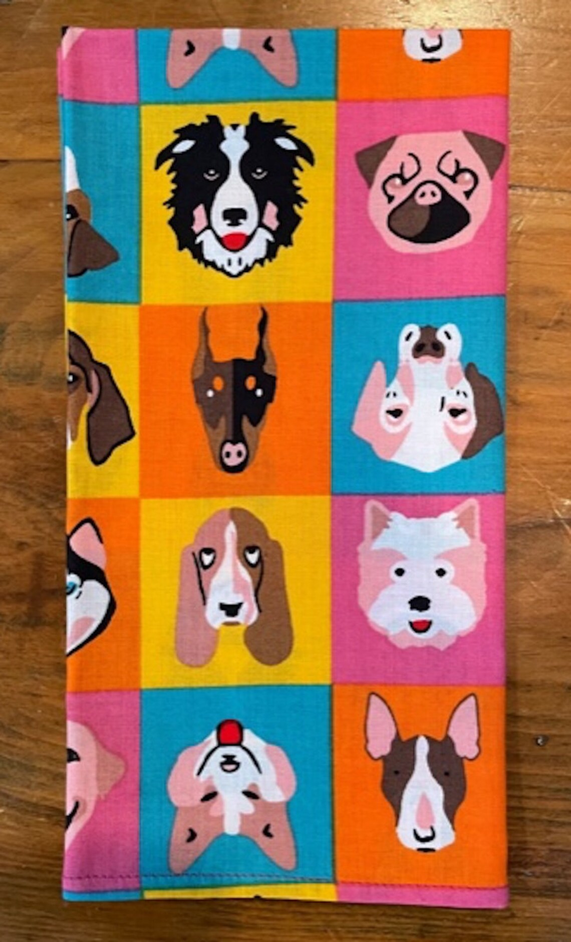 Dog Print Cloth Napkins Set of 4 Etsy