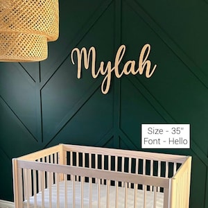 Baby Name Cutout - Baby Name Sign - Nursery Sign - Large Name Cutout - Custom Baby Name Cutout - Nursery Decor - Above Crib Sign - Name Sign