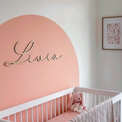 Baby Name Cutout Nursery Decor Large Custom Name Cutout Etsy