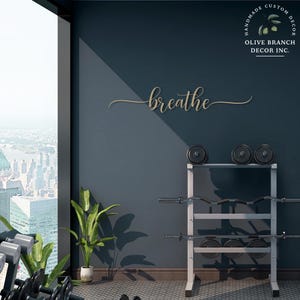 Breathe Sign - Breathe Wall Sign - Breathe Cutout - Breathe Sign for Wall - Bathroom Wall Sign - Farmhouse Decor - Sign for Above Tub