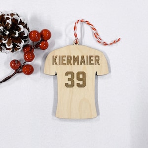 Personalized Sports Ornament - Sports Jersey Ornament - Custom Baseball Ornament - Sports Christmas Ornament - Personalized Jersey Ornament