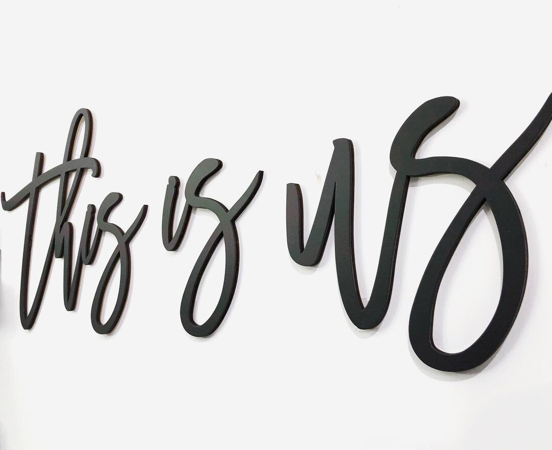 This is Us Sign This is Us Cutout Above Bed Sign This is Us Wall Sign