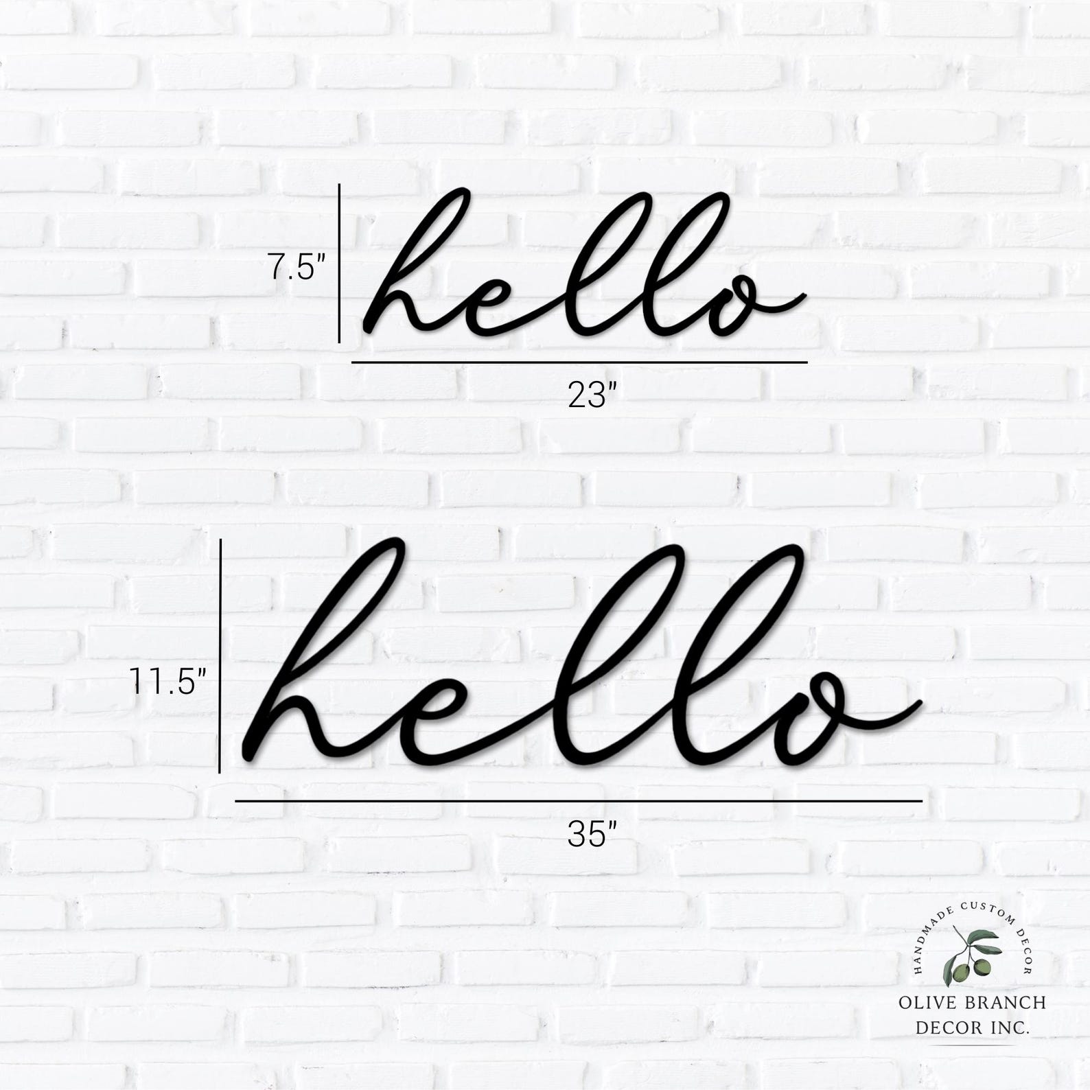 Hello. Sign Printable Hello Sign - Hello Wall Sign - Entryway Sign - Hello Cutout - Welcome ...