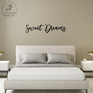 Sweet Dreams Sign - Sweet Dreams Wall Sign - Above Bed Sign - Sweet Dreams Cutout - Bedroom Sign - Cutout Sign - Farmhouse Decor