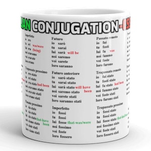 Italian Essere Conjugation Mug