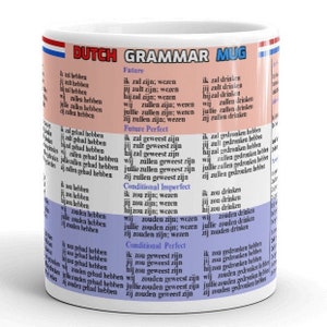 Dutch Grammar Language Mug Holland Netherlands