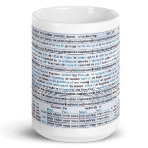 Scottish Gaelic Gàidhlig Declension Mug