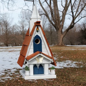 Wren Butterfly Chapel Birdhouse