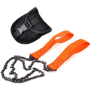 Portable Hand Zipper Saw Outdoor Chain Wire Saw 11 Tooth Manganese Steel Pocket Wire Saw 24 Inch Garden Pruning Tool