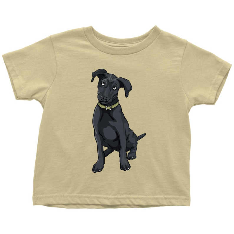 Funny Gift for Cute Dog Lovers Black Labrador Shirt for Toddlers