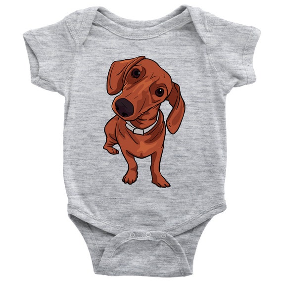 I Love My Weiner Dog Babys Boys /& Girls Short Sleeve Romper Bodysuit Outfits and Tshirt