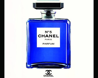 Fairchild Paris vintage Chanel blue bottle ad