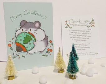 Hamster Christmas Cards 2020 Charity Hamster haven Austins hamster Haven xmas gifts hamsters cute card