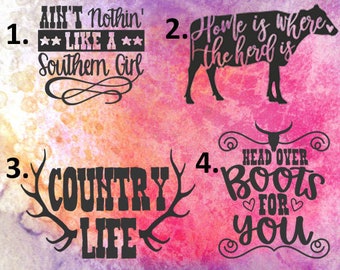 Country Southern Vinyl Decals