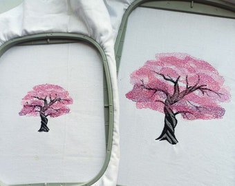 Embroidery Design Sakura, Embroidery Designs Tree