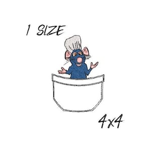 Embroidery Designs Mouse, Ratatouille Embroidery Design