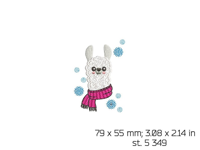 Llama snowflakes machine Embroidery Design animal 3x3 Digitized pattern No Prob Llama SALE embroidery download baby Llama Face Alpaca