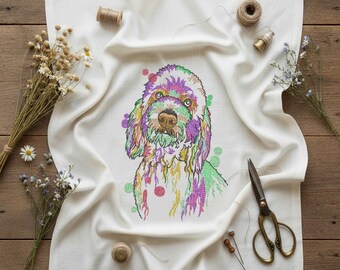 Goldendoodle Embroidery Design, Embroidery Designs Dog