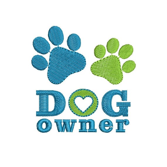 Embroidery Design Dog Embroidery Designs Paw Etsy