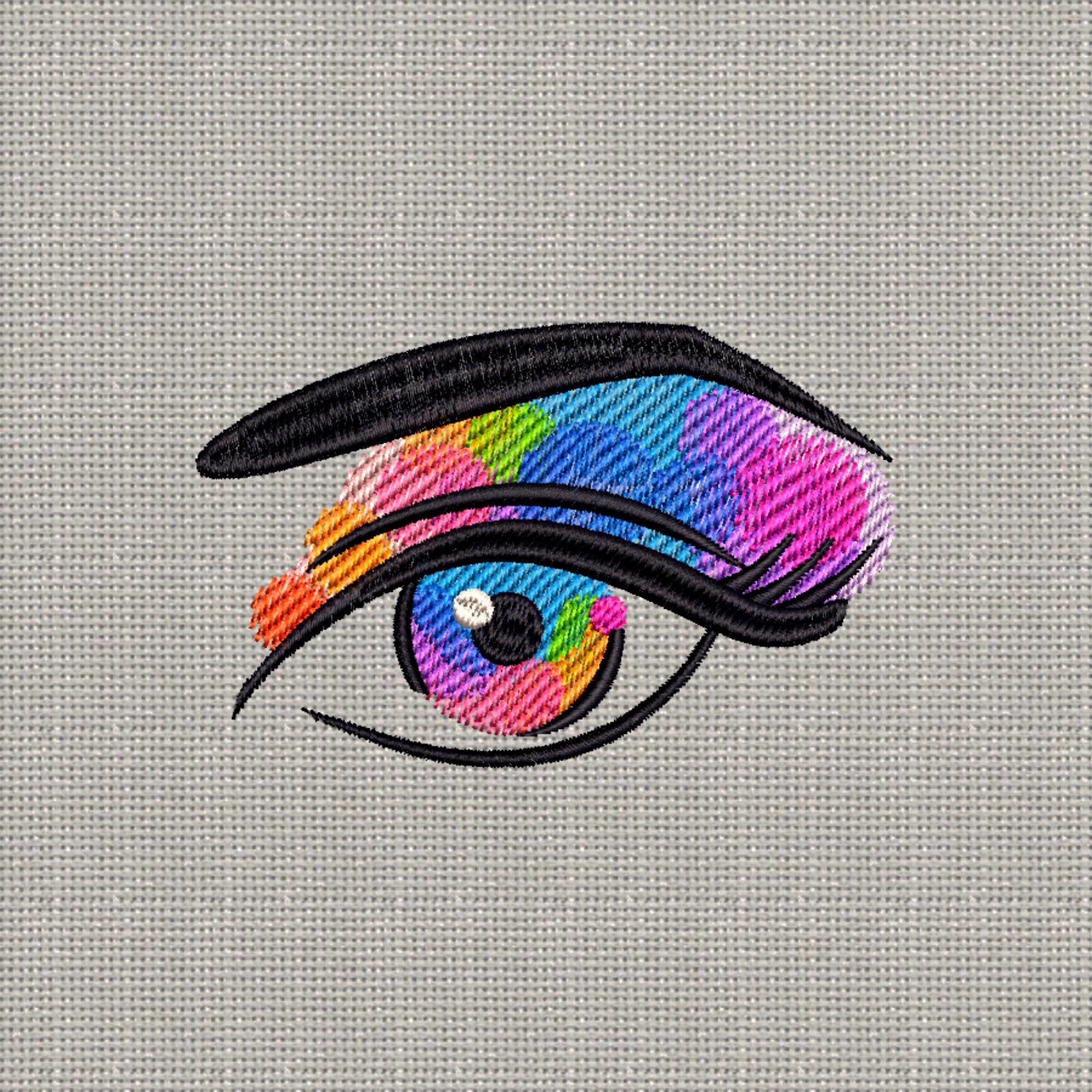 Machine Embroidery Design Eye Beauty Patterns Embroidery Files Etsy