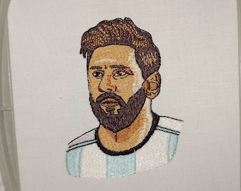 Messi Embroidery Designs, Footboll Embroidery Design