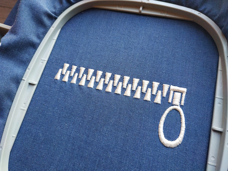 Zipper Embroidery Machine Embroidery Designs Instant Etsy