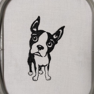 French Bulldog Embroidery Design, Embroidery Designs Dog