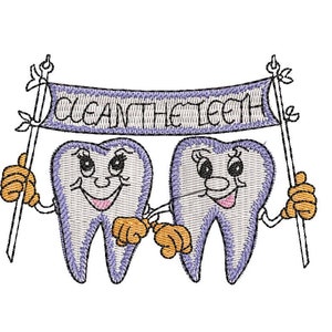 Stickdatei Medical Teeth lovenzahn Liebe Die Zähne Embroidery