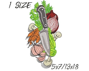 Diseños de bordado Chef, Diseño de bordado de cocina