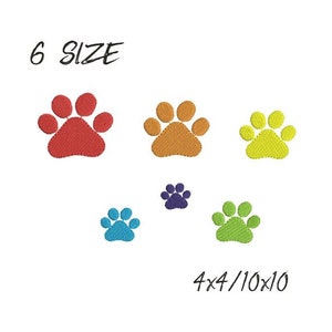 Embroidery Design Dog, Embroidery Designs Paw Print