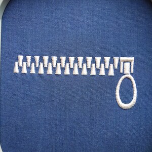 Zipper Embroidery, Mask Embroidery Designs