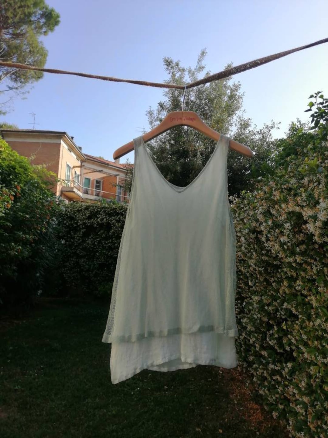 Dries Van Noten Top, 90s Tank Top, Mesh Top, Mesh Tank Top, Gray