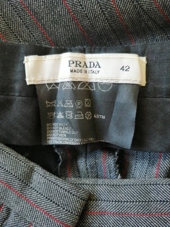Prada trousers, 90s long trousers, vintage Prada, gra… - Gem Prada trousers, 90s long trousers, vintage Prada, gra… - Gem