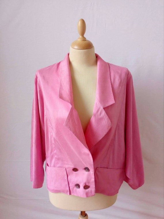 short pink blazer