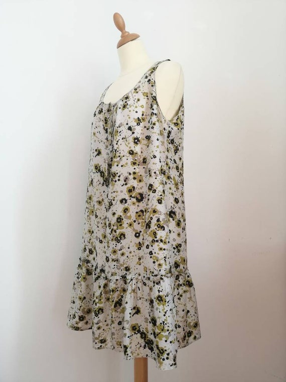 Burberry dress, vintage 90s dress, silk dress, Bu… - image 3