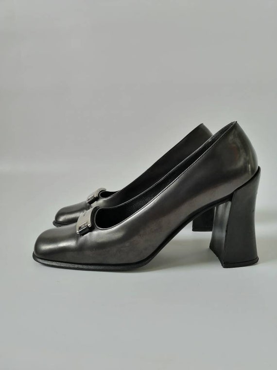 Prada Shoes, 90s High Heel, 90s Prada, Prada Pumps, Black Prada Shoes, 90s High Heel, 90s Prada, Prada Pumps, Black
