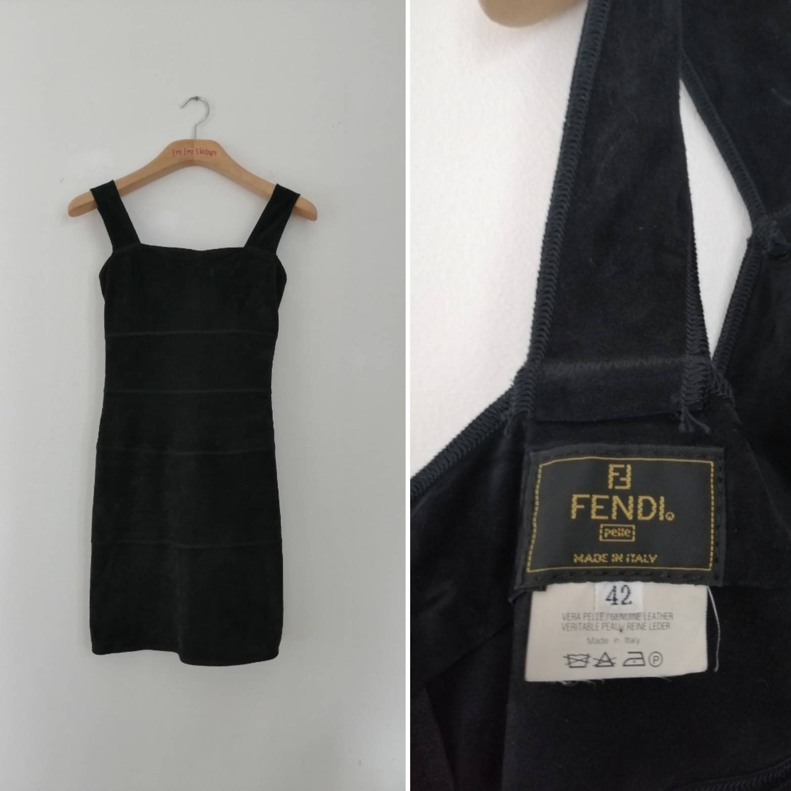 Fendi leather dress hot sale
