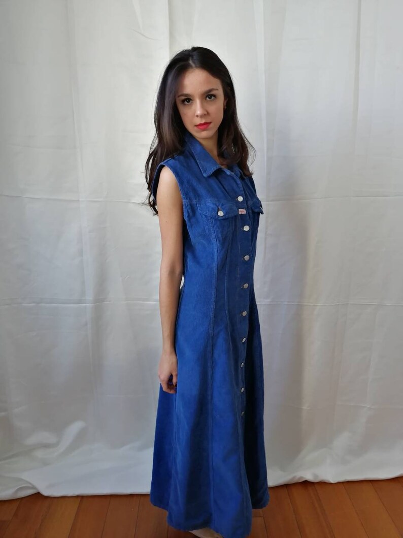 navy corduroy dress