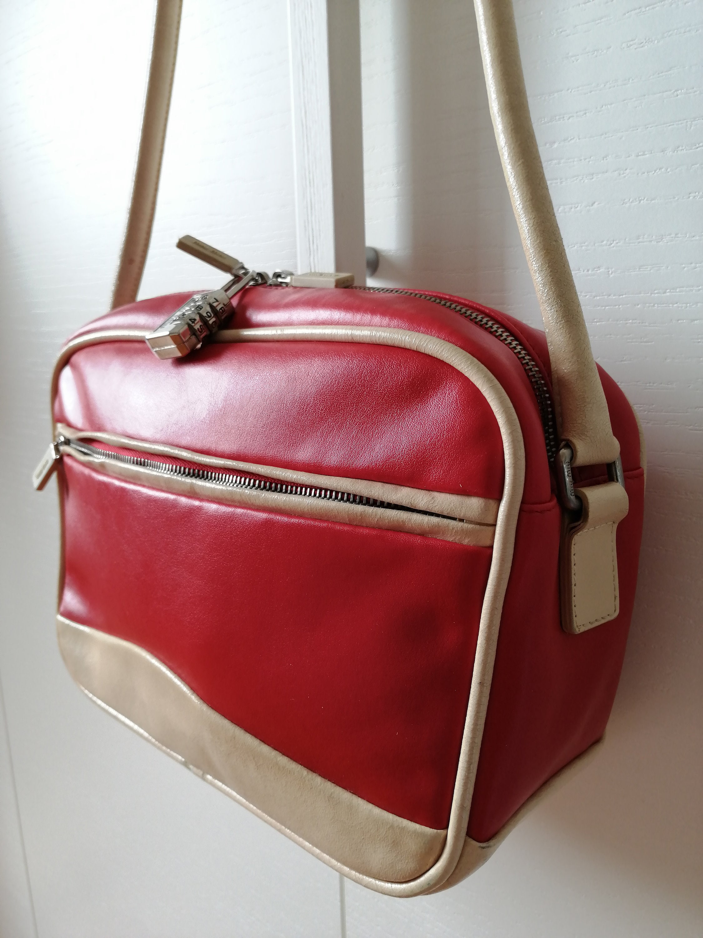 Miu Miu Bag, 90s Shoulder Bag, Miu Miu by Prada, Red Leather