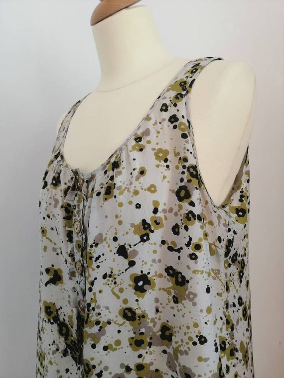 Burberry dress, vintage 90s dress, silk dress, Bu… - image 5