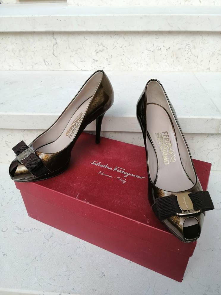 Ferragamo Shoes, Ferragamo Pumps, High Heel, Vintage