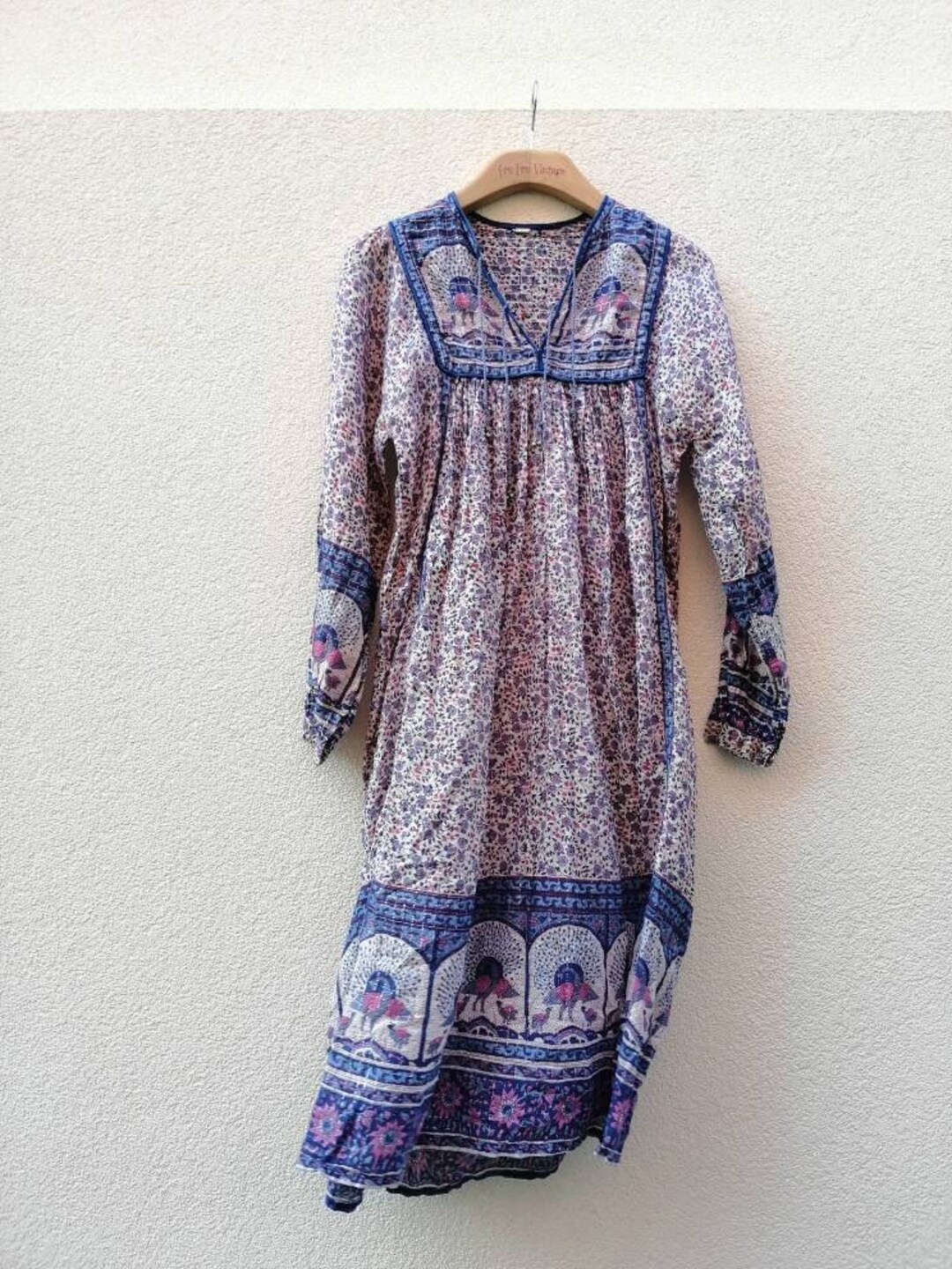 Vintage Indian Gauze Summer Dress