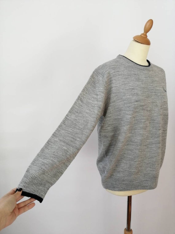 Pierre Cardin jumper, unisex sweater, light grey,… - image 6