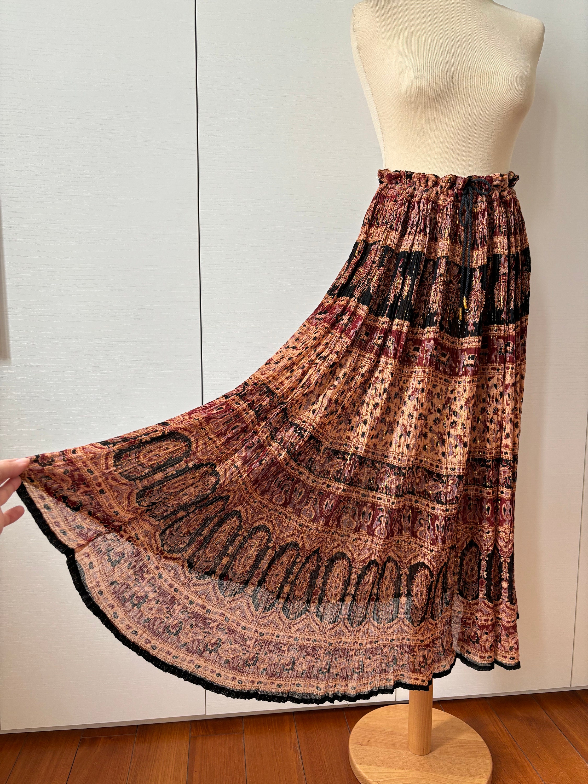 70s Gauze Skirt - Etsy