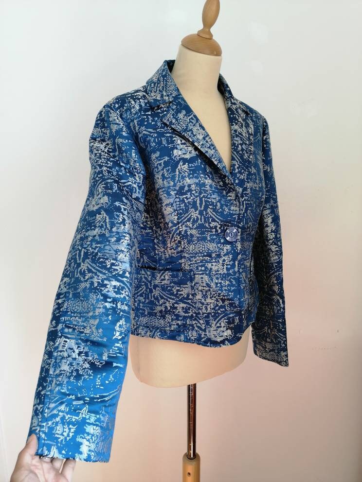 Etro Jacket, Vintage 90s Blazer, Oriental Style Blazer
